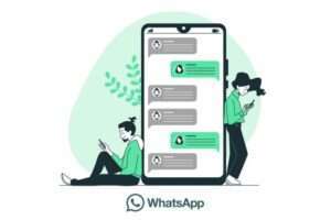 Chatbot no WhatsApp interagindo com cliente para suporte